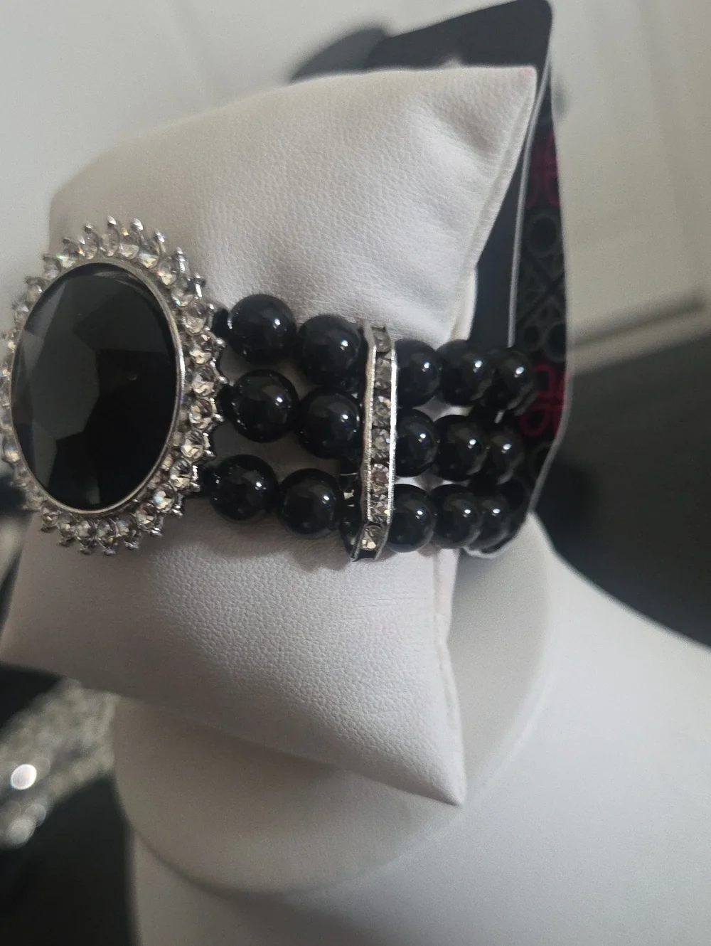 Paparazzi Black Bling Stretch Bracelet NWT